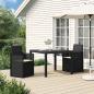 Preview: ARDEBO.de - Garten Esszimmerstühle 2 stk. Anthrazit und Creme PP
