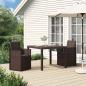 Preview: ARDEBO.de - Garten Esszimmerst?hle 2 stk. Braun und Anthrazit PP