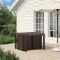 Preview: Garten Esszimmerstühle 2 stk. Braun und Taupe PP