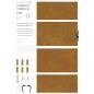 Preview: Gartentor 85x200 cm Cortenstahl