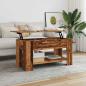 Preview: ARDEBO.de - Couchtisch Altholz-Optik 101x49x52 cm Holzwerkstoff