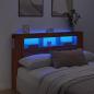 Preview: LED-Kopfteil Artisan-Eiche 160x18,5x103,5 cm Holzwerkstoff