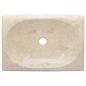 Preview: Waschbecken Creme 50x35x10 cm Marmor