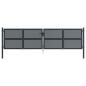 Preview: Gartentor Anthrazit 400x125 cm Stahl