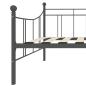 Preview: Tagesbett-Rahmen Grau Metall 90×200 cm