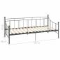 Preview: Tagesbett-Rahmen Grau Metall 90×200 cm