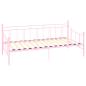 Preview: Tagesbett-Rahmen Rosa Metall 90×200 cm