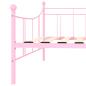 Preview: Tagesbett-Rahmen Rosa Metall 90×200 cm