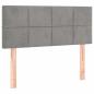 Preview: Boxspringbett mit Matratze Hellgrau 80x200 cm Samt