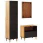 Preview: Badezimmerschrank-Set mit Schubladen 3 pcs Massivholz Mango
