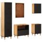 Preview: Badezimmerschrank-Set mit Schubladen 5 pcs Massivholz Mango