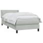 Preview: Boxspringbett mit Matratze Hellgrau 80x210 cm Samt