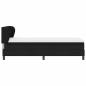 Preview: Boxspringbett mit Kopfteil Schwarz 80 x 200 cm Stoff