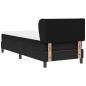 Preview: Boxspringbett mit Kopfteil Schwarz 80 x 200 cm Stoff