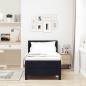 Preview: Boxspringbett mit Kopfteil Schwarz 200 x 80 cm Stoff