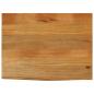 Preview: ARDEBO.de - Tischplatte mit Baumkante 90x60x3,8 cm Massivholz Mango