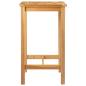 Preview: Bartisch Natur 60 x 60 x 105 cm Massiv-Teak