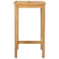 Preview: Bartisch Natur 60 x 60 x 105 cm Massiv-Teak