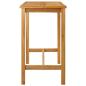 Preview: Bartisch Natur 110 x 60 x 105 cm Massiv-Teak