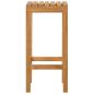 Preview: Barhocker 4 Stk. Natur Massivholz Teak