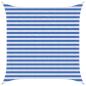 Preview: ARDEBO.de - Sonnensegel 2,5 x 2,5 m HDPE Quadratisch Blau und Weiß