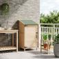 Preview: ARDEBO.de - Gartenschuppen Natur 59 x 56 x 113,5 cm Massivholz aus Fichte