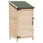 Preview: Gartenschuppen Natur 59 x 56 x 113,5 cm Massivholz aus Fichte