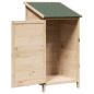 Preview: Gartenschuppen Natur 59 x 56 x 113,5 cm Massivholz aus Fichte