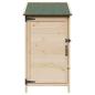 Preview: Gartenschuppen Natur 59 x 56 x 113,5 cm Massivholz aus Fichte