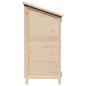 Preview: Gartenschuppen Natur 59 x 56 x 113,5 cm Massivholz aus Fichte