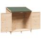 Preview: Gartenschuppen mit Dach mit Schloss Natur 106,5 x 56 x 113,5 cm