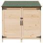 Preview: Gartenschuppen mit Dach mit Schloss Natur 106,5 x 56 x 113,5 cm
