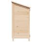 Preview: Gartenschuppen mit Dach mit Schloss Natur 106,5 x 56 x 113,5 cm