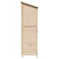 Preview: Gartenschuppen Natur 59,5 x 56 x 176,5 cm Massivholz aus Fichte