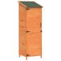 Preview: Gartenschuppen Braun 59,5 x 56 x 176,5 cm Massivholz aus Fichte