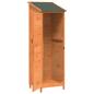 Preview: Gartenschuppen Braun 59,5 x 56 x 176,5 cm Massivholz aus Fichte