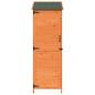 Preview: Gartenschuppen Braun 59,5 x 56 x 176,5 cm Massivholz aus Fichte