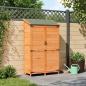Preview: Gartenschuppen Braun 106,5 x 56 x 176 cm Massivholz aus Fichte