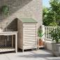 Preview: Gartenschuppen Weiß 59,5 x 56 x 113,5 cm Massivholz aus Fichte