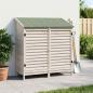 Preview: Gartenschuppen Weiß 106 x 56 x 113,5 cm Massivholz aus Fichte