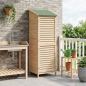 Preview: Gartenschuppen Natur 59 x 56 x 176 cm Massivholz aus Fichte