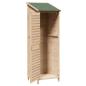 Preview: Gartenschuppen Natur 59 x 56 x 176 cm Massivholz aus Fichte