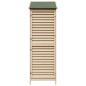 Preview: Gartenschuppen Natur 59 x 56 x 176 cm Massivholz aus Fichte