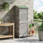 Preview: Gartenschuppen Grau 59 x 56 x 176 cm Massivholz aus Fichte