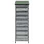 Preview: Gartenschuppen Grau 59 x 56 x 176 cm Massivholz aus Fichte