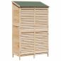 Preview: Gartenschuppen Natur 106 x 56 x 176,5 cm Massivholz aus Fichte