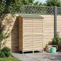 Preview: Gartenschuppen Natur 106 x 56 x 176,5 cm Massivholz aus Fichte