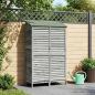 Preview: ARDEBO.de - Gartenschuppen Grau 106 x 56 x 176,5 cm Massivholz aus Fichte