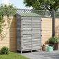 Preview: Gartenschuppen Grau 106 x 56 x 176,5 cm Massivholz aus Fichte