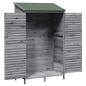 Preview: Gartenschuppen Grau 106 x 56 x 176,5 cm Massivholz aus Fichte